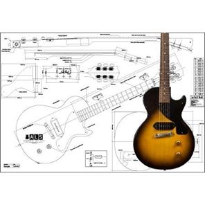 Guitar Blueprints - Guitar Plans - GuitarSupplies.nl